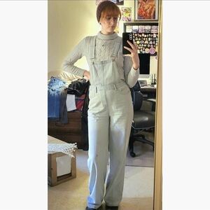 SHEIN Light Blue Women's Denim Overalls